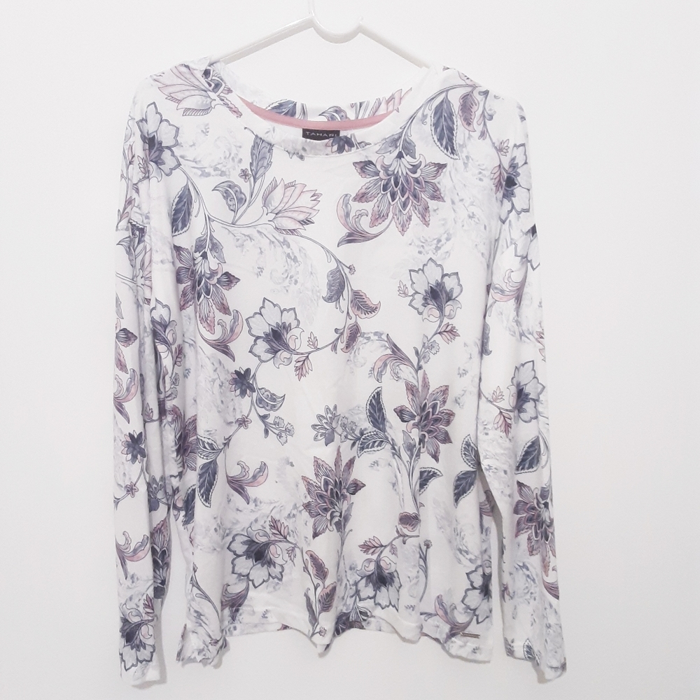 Tahari 3 piece lounge wear set floral print  NWOT - Picture 4 of 5